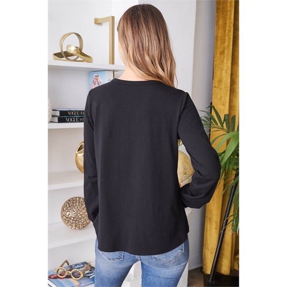 Plus size Baby it’s cold outside Long sleeve top - Picture 2 of 10